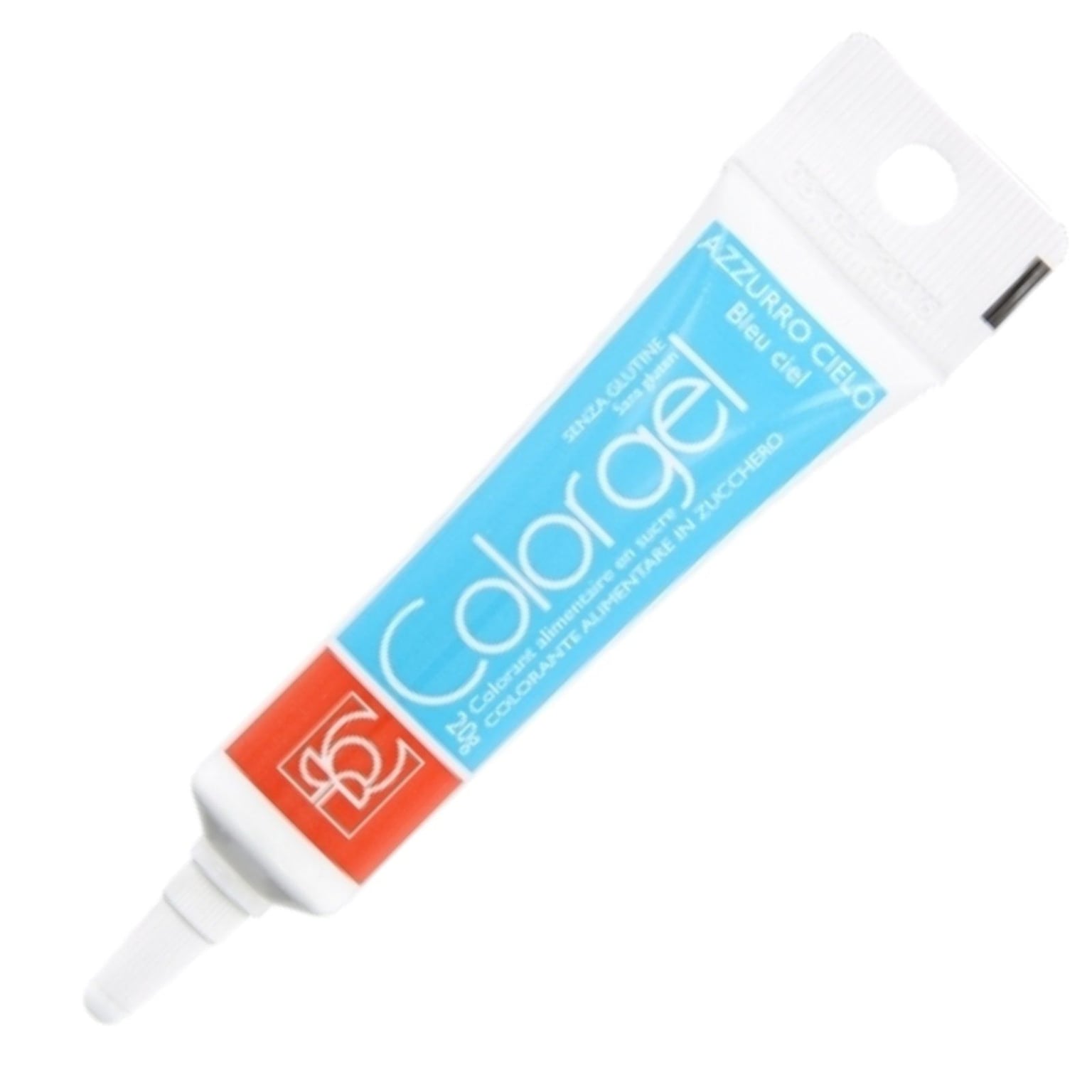 Барвник харчовий гелевий водорозчинний Modecor Color Gel (1837) AZZURRO 1837 20 г світло-блакитний 3386