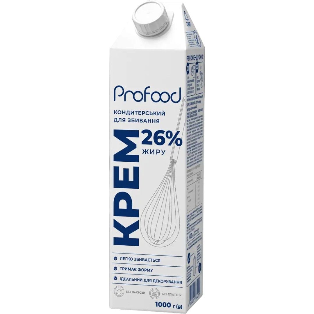 Крем кондитерський рослинний ProFood 26 % 1 л 1639