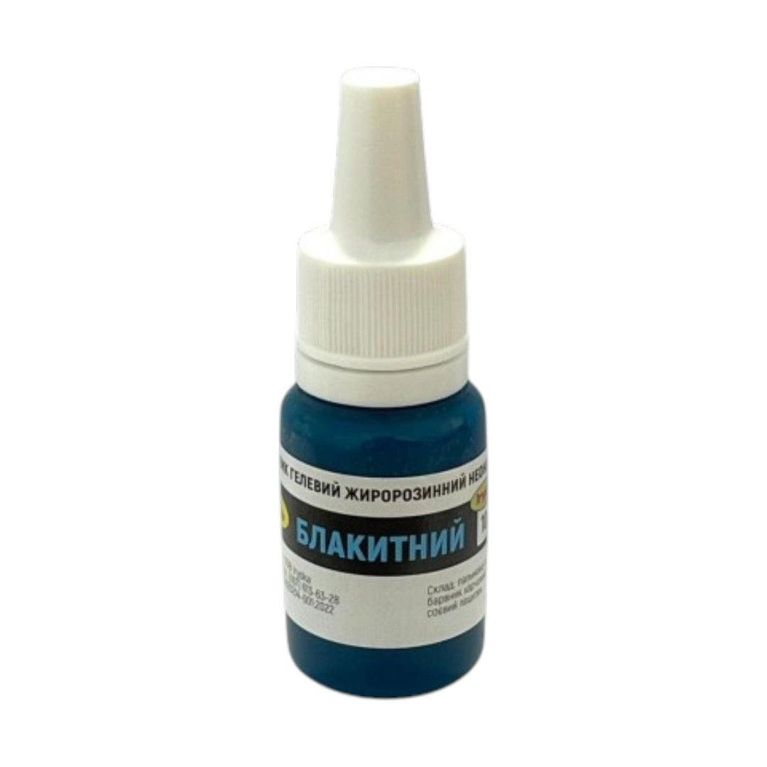 Барвник харчовий гелевий жиророзчинний Iryska 10 г неоновий блакитний 2321