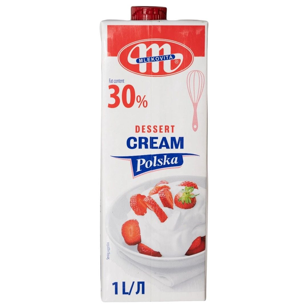 Вершки молочні Mlekovita 30 % 1 л